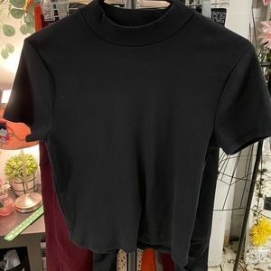 Turtle Neck Crop Top